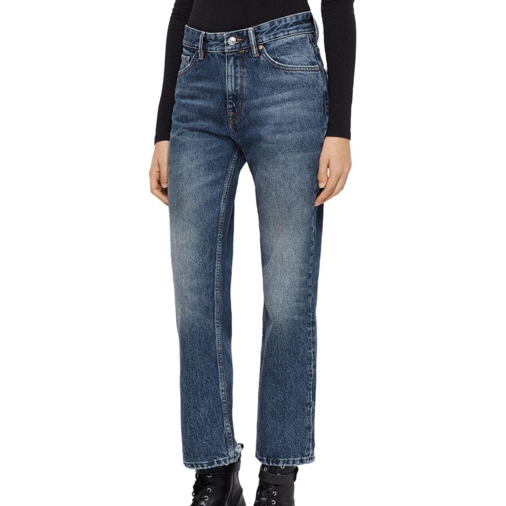 All Saints Ava Straight Leg Vintage Indigo Jeans